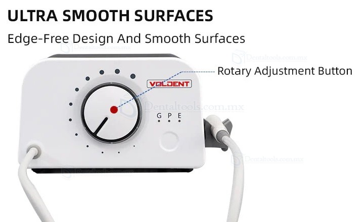 VolDent Type 2 Escalador ultras&oacute;nico LED con botella de agua compatible con EMS y Mectron